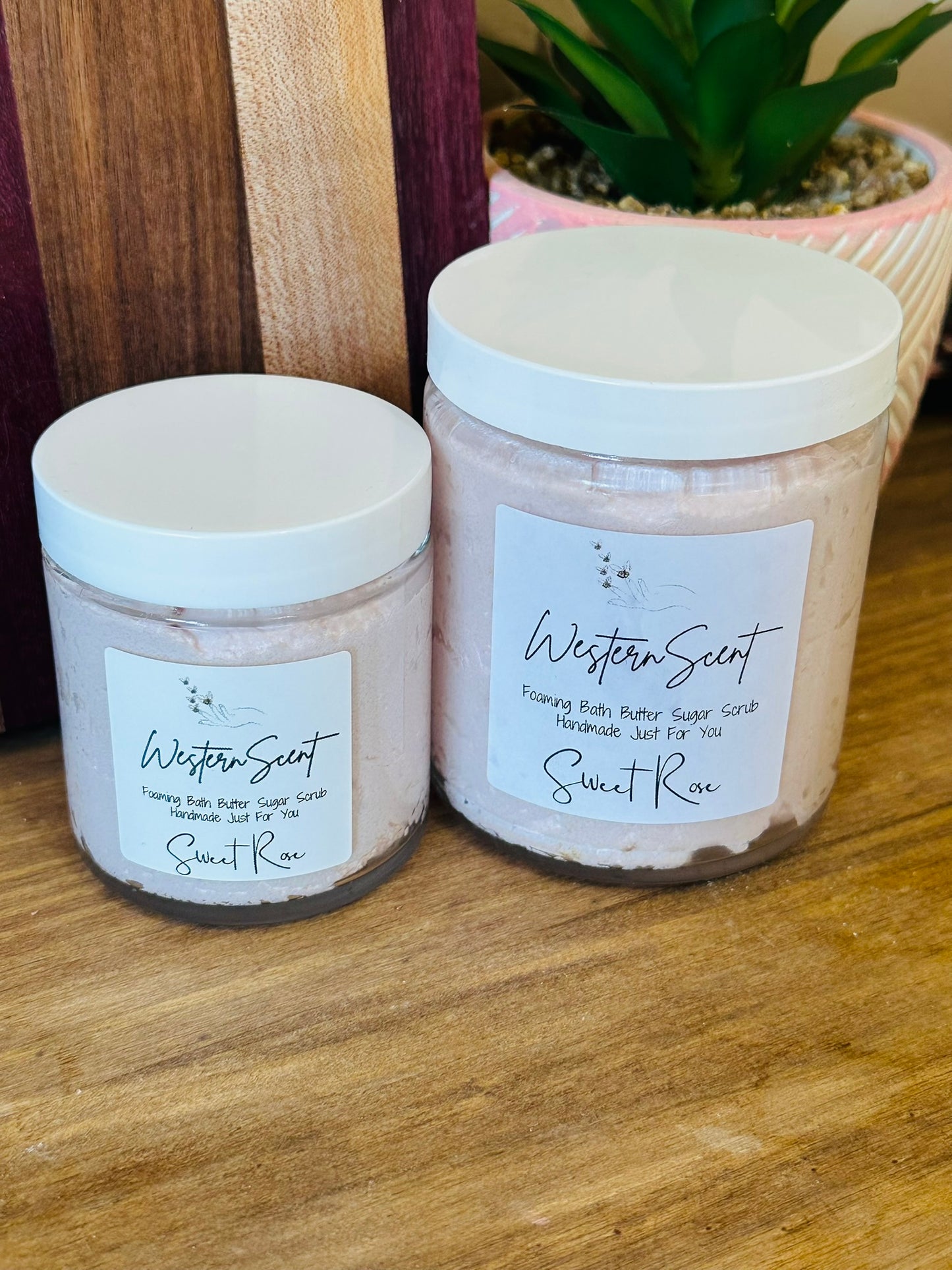 Sweet Rose Sugar Scrub | rose clay, vanilla & rose